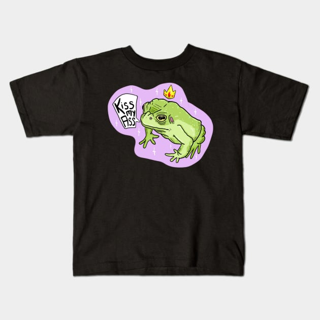 Frog prince Kids T-Shirt by Grumble 